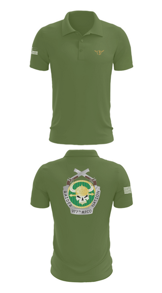 Short Sleeve Performance Polo, 977 MP CO, Army, Teamtime, Team time, sublimation, custom sports apparel, team uniforms, spirit wear, spiritwear, sports uniforms, custom shirts, team store, custom team store, fundraiser sports, apparel fundraiser