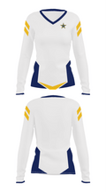 Dominican University Baseball 77133592 Women's Long Sleeve V-neck Shirt - 28