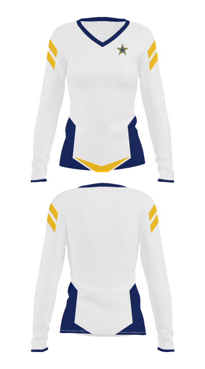 Dominican University Baseball 77133592 Women's Long Sleeve V-neck Shirt - 28