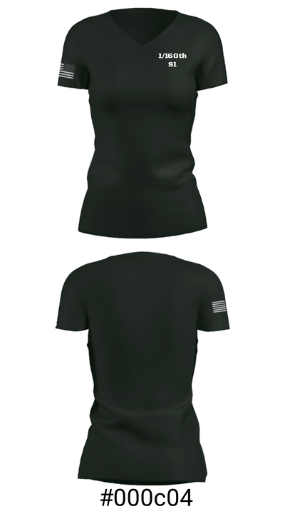 1/160th S1 49905895 Women's Short Sleeve V-neck Shirt - 30
