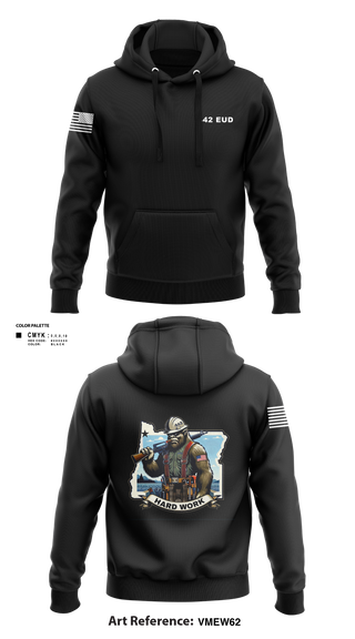 Hoodie, 442 EUD, National Guard, Teamtime, Team time, sublimation, custom sports apparel, team uniforms, spirit wear, spiritwear, sports uniforms, custom shirts, team store, custom team store, fundraiser sports, apparel fundraiser
