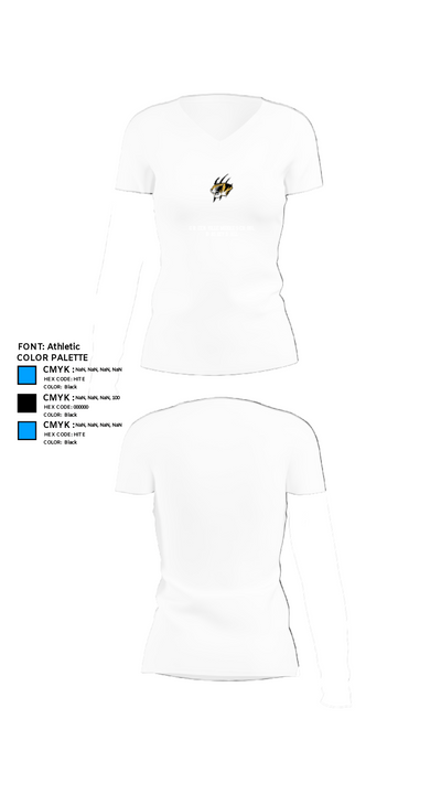 Greenville Middle School Basketball 80798783 Women's Short Sleeve V-neck Shirt - 18