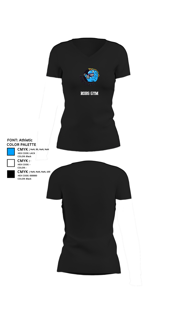 Womens Short Sleeve Vneck Shirt, Robs Gym, Wrestling, Teamtime, Team time, sublimation, custom sports apparel, team uniforms, spirit wear, spiritwear, sports uniforms, custom shirts, team store, custom team store, fundraiser sports, apparel fundraiser