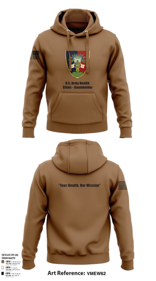 Hoodie, U.S. Army Health Clinic - Baumholder, Army, Teamtime, Team time, sublimation, custom sports apparel, team uniforms, spirit wear, spiritwear, sports uniforms, custom shirts, team store, custom team store, fundraiser sports, apparel fundraiser