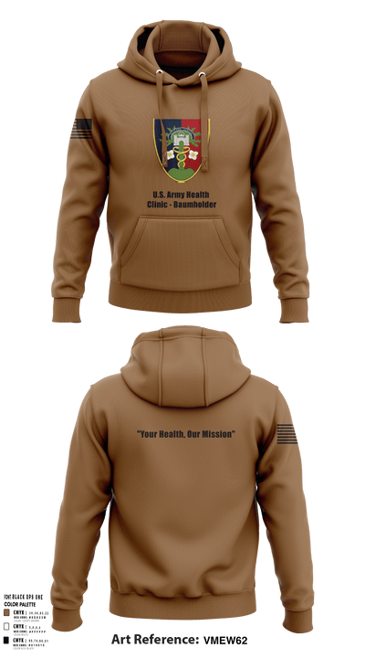 U.S. Army Health Clinic - Baumholder 42265508 Hoodie - 144