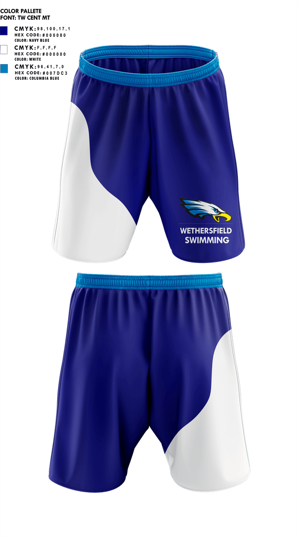 Athletic Shorts With Pockets, Wethersfield High School Swimming, Swimming, Teamtime, Team time, sublimation, custom sports apparel, team uniforms, spirit wear, spiritwear, sports uniforms, custom shirts, team store, custom team store, fundraiser sports, apparel fundraiser
