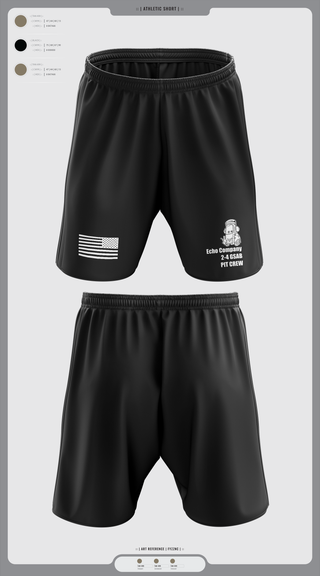 Athletic Shorts With Pockets, Mx Plt E. Co 2-4 GSAB, Army, Teamtime, Team time, sublimation, custom sports apparel, team uniforms, spirit wear, spiritwear, sports uniforms, custom shirts, team store, custom team store, fundraiser sports, apparel fundraiser