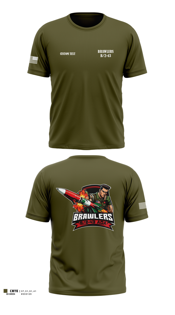 Short Sleeve Performance Shirt, Brawlers, Army, Teamtime, Team time, sublimation, custom sports apparel, team uniforms, spirit wear, spiritwear, sports uniforms, custom shirts, team store, custom team store, fundraiser sports, apparel fundraiser