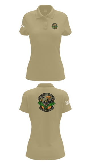 Women's Short Sleeve Performance Polo, 106 Emergency Management, National Guard, Teamtime, Team time, sublimation, custom sports apparel, team uniforms, spirit wear, spiritwear, sports uniforms, custom shirts, team store, custom team store, fundraiser sports, apparel fundraiser