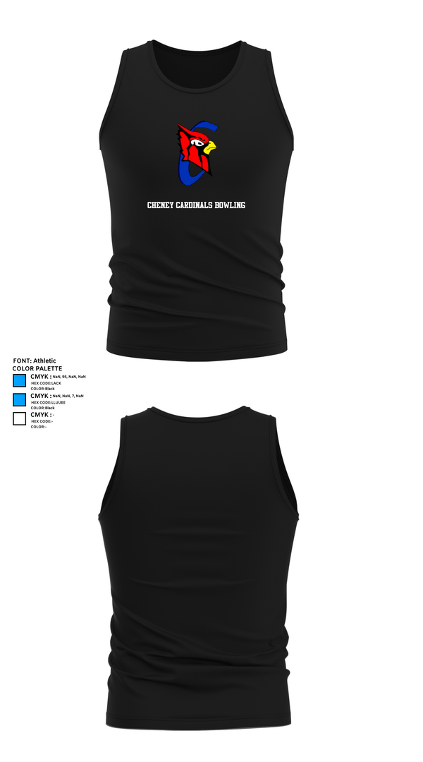 Tank Top, Cheney Cardinals Bowling, Bowling, Teamtime, Team time, sublimation, custom sports apparel, team uniforms, spirit wear, spiritwear, sports uniforms, custom shirts, team store, custom team store, fundraiser sports, apparel fundraiser