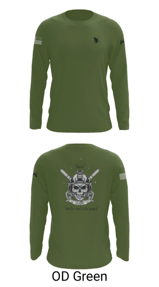 Long Sleeve Performance Shirt, C co 1-185 Th, Army, Teamtime, Team time, sublimation, custom sports apparel, team uniforms, spirit wear, spiritwear, sports uniforms, custom shirts, team store, custom team store, fundraiser sports, apparel fundraiser