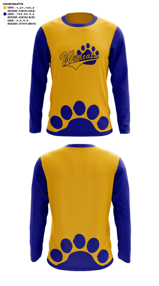 Long Sleeve Performance Shirt, Richwoods Middle School Cheer, Cheer, Teamtime, Team time, sublimation, custom sports apparel, team uniforms, spirit wear, spiritwear, sports uniforms, custom shirts, team store, custom team store, fundraiser sports, apparel fundraiser