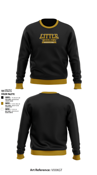 Crew Neck Sweatshirt, Little rizzlers, Wrestling, Teamtime, Team time, sublimation, custom sports apparel, team uniforms, spirit wear, spiritwear, sports uniforms, custom shirts, team store, custom team store, fundraiser sports, apparel fundraiser