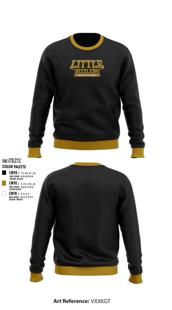 Crew Neck Sweatshirt, Little rizzlers, Wrestling, Teamtime, Team time, sublimation, custom sports apparel, team uniforms, spirit wear, spiritwear, sports uniforms, custom shirts, team store, custom team store, fundraiser sports, apparel fundraiser
