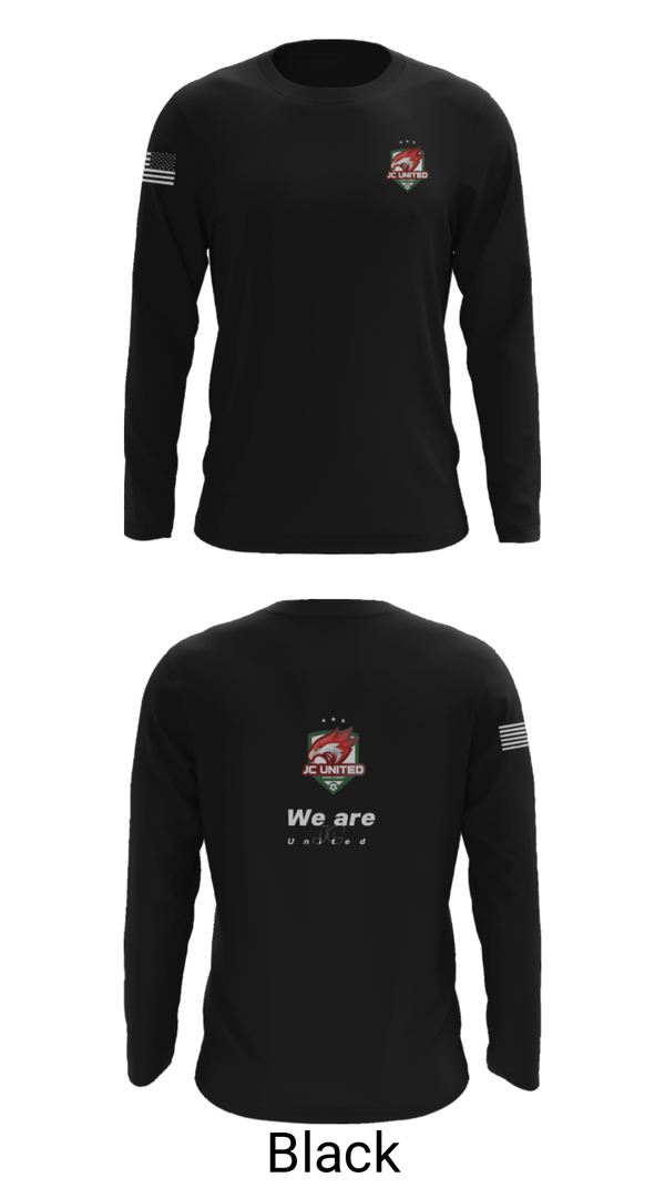 Long Sleeve Performance Shirt, JC United, Men's Soccer, Teamtime, Team time, sublimation, custom sports apparel, team uniforms, spirit wear, spiritwear, sports uniforms, custom shirts, team store, custom team store, fundraiser sports, apparel fundraiser