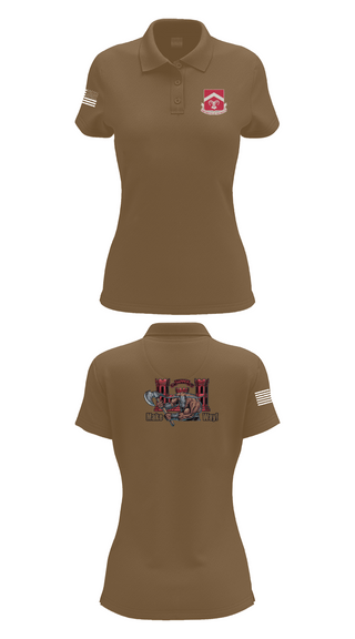 Womens Short Sleeve Performance Polo, 937th CEC-A, 40th BEB, Army, Teamtime, Team time, sublimation, custom sports apparel, team uniforms, spirit wear, spiritwear, sports uniforms, custom shirts, team store, custom team store, fundraiser sports, apparel fundraiser