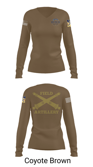 Womens Long Sleeve Vneck Shirt, Busch Latte, Army, Teamtime, Team time, sublimation, custom sports apparel, team uniforms, spirit wear, spiritwear, sports uniforms, custom shirts, team store, custom team store, fundraiser sports, apparel fundraiser
