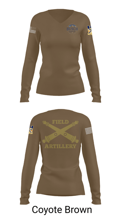 Busch Latte 70590325 Women's Long Sleeve V-neck Shirt - 17