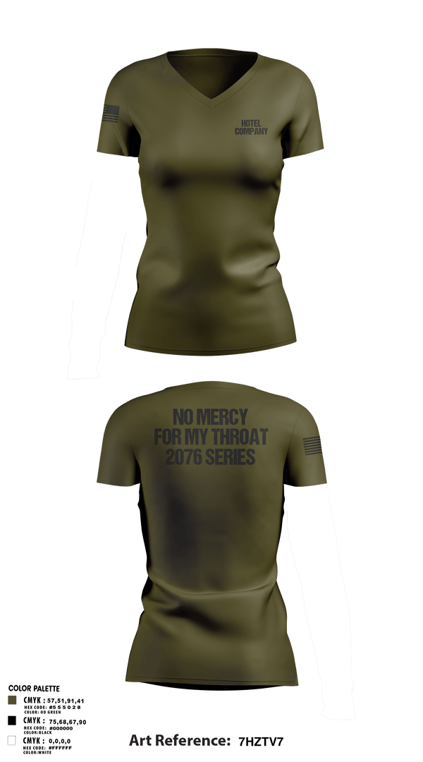 Womens Short Sleeve Vneck Shirt, Hotel Company, Marines, Teamtime, Team time, sublimation, custom sports apparel, team uniforms, spirit wear, spiritwear, sports uniforms, custom shirts, team store, custom team store, fundraiser sports, apparel fundraiser