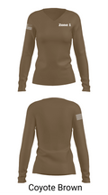Zone 1 62938662 Women's Long Sleeve V-neck Shirt -1 16