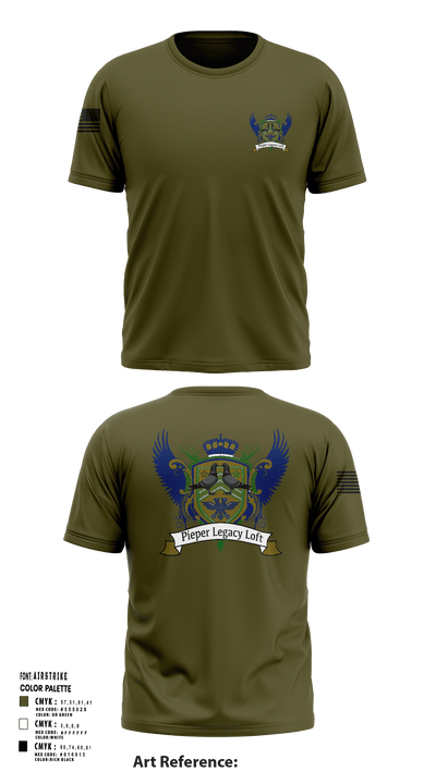 Pieper Legacy Loft 73382173 Short Sleeve Performance Shirt - 102