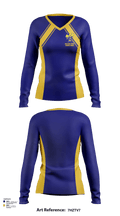 Hillsdale High School Cheer 6218082 Women's Long Sleeve V-neck Shirt - 117