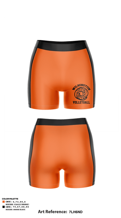 Wilmington High School Volleyball 28183108 Women's Compression Shorts - 1