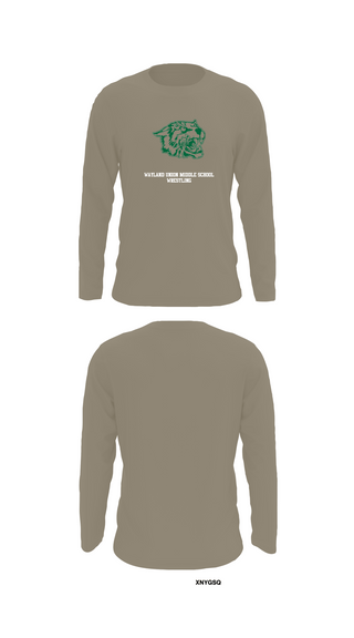 Long Sleeve Performance Shirt, Wayland Union Middle School Wrestling, Wrestling, Teamtime, Team time, sublimation, custom sports apparel, team uniforms, spirit wear, spiritwear, sports uniforms, custom shirts, team store, custom team store, fundraiser sports, apparel fundraiser