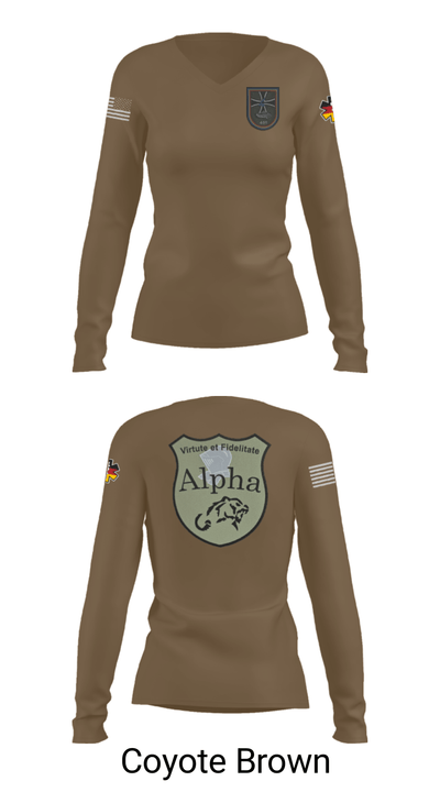4./401 PzGrenBtl 62618383 Women's Long Sleeve V-neck Shirt - 17