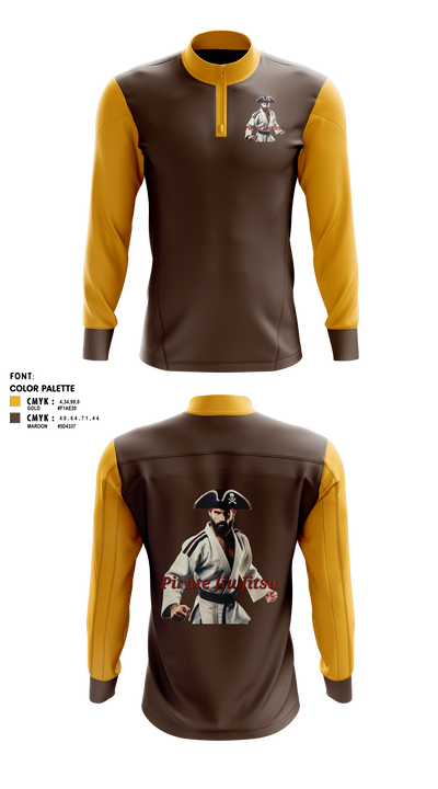 Pirate Jiu Jitsu 23329985 Quarter Zip Jacket - 41