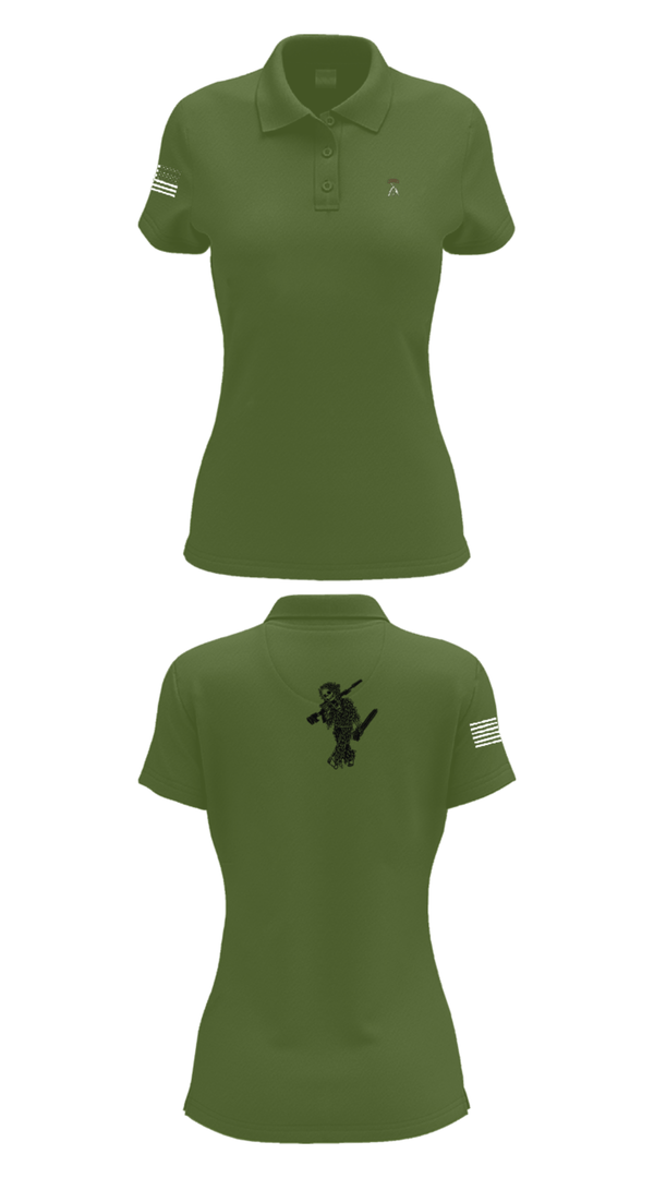 Womens Short Sleeve Performance Polo, 2-5 CAV Snipers, Army, Teamtime, Team time, sublimation, custom sports apparel, team uniforms, spirit wear, spiritwear, sports uniforms, custom shirts, team store, custom team store, fundraiser sports, apparel fundraiser