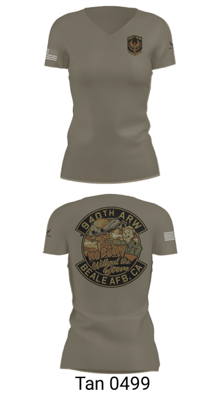 Women's Short Sleeve Vneck Shirt, 940 Air Refueling Wing, , Teamtime, Team time, sublimation, custom sports apparel, team uniforms, spirit wear, spiritwear, sports uniforms, custom shirts, team store, custom team store, fundraiser sports, apparel fundraiser