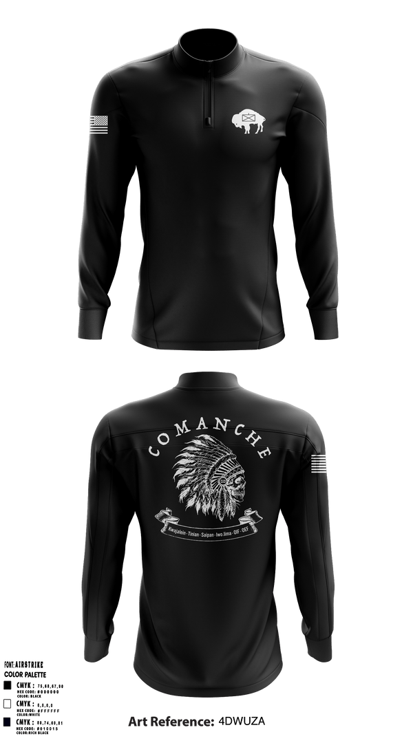 Quarter Zip Jacket, Charlie 1/25 Buffalo, , Teamtime, Team time, sublimation, custom sports apparel, team uniforms, spirit wear, spiritwear, sports uniforms, custom shirts, team store, custom team store, fundraiser sports, apparel fundraiser