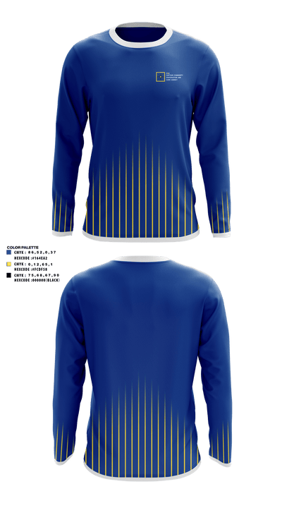 C3A Community Cooperation and Care Agency 5588349 Long Sleeve Performance Polo - 2