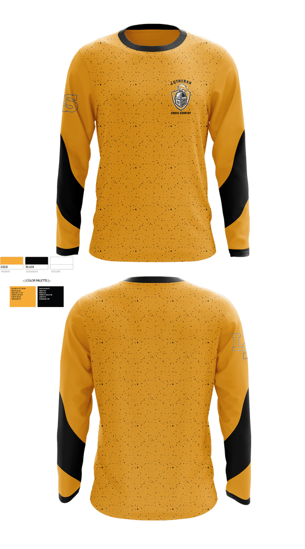 Long Sleeve Performance Shirt, Lutheran High School South Cross Country, Cross Country, Teamtime, Team time, sublimation, custom sports apparel, team uniforms, spirit wear, spiritwear, sports uniforms, custom shirts, team store, custom team store, fundraiser sports, apparel fundraiser
