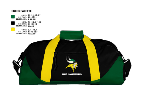 Duffle Bag, Northside High School Swimming, Swimming, Teamtime, Team time, sublimation, custom sports apparel, team uniforms, spirit wear, spiritwear, sports uniforms, custom shirts, team store, custom team store, fundraiser sports, apparel fundraiser