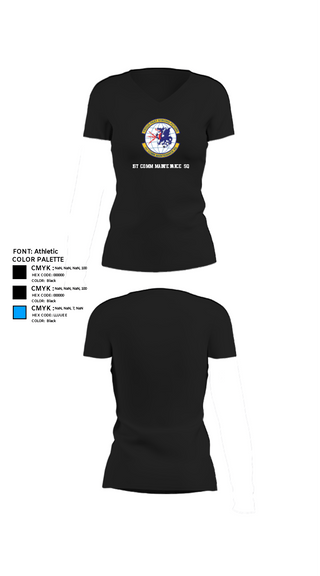 Women's Short Sleeve Vneck Shirt, 1st Comm Maintenance Sq, Air Force, Teamtime, Team time, sublimation, custom sports apparel, team uniforms, spirit wear, spiritwear, sports uniforms, custom shirts, team store, custom team store, fundraiser sports, apparel fundraiser