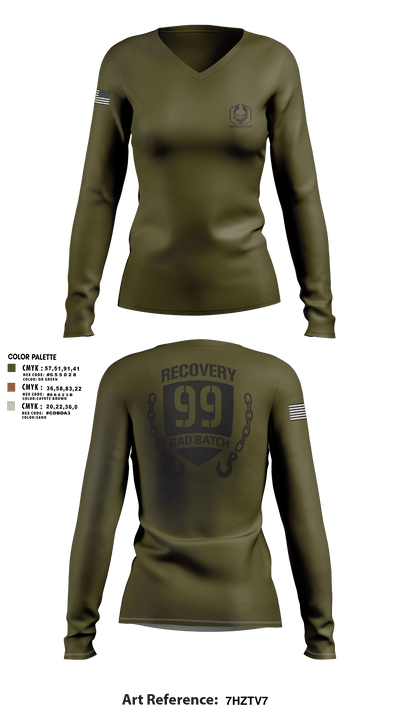 undefined Women's Long Sleeve V-neck Shirt - 5