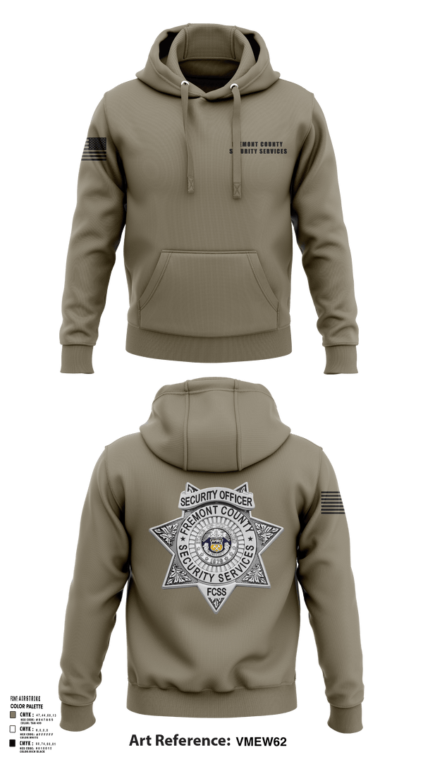 Hoodie, Fremont County Security Services, Police, Teamtime, Team time, sublimation, custom sports apparel, team uniforms, spirit wear, spiritwear, sports uniforms, custom shirts, team store, custom team store, fundraiser sports, apparel fundraiser