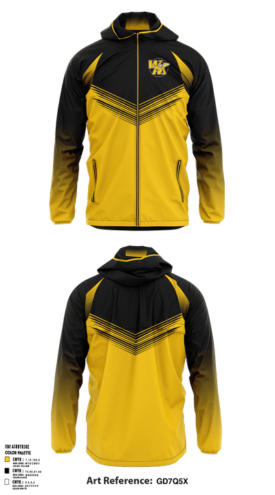 Watkins Memorial High School Golf 65050201 Windbreaker - 7