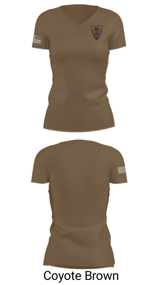 Womens Short Sleeve Vneck Shirt, 111th ACP, National Guard, Teamtime, Team time, sublimation, custom sports apparel, team uniforms, spirit wear, spiritwear, sports uniforms, custom shirts, team store, custom team store, fundraiser sports, apparel fundraiser