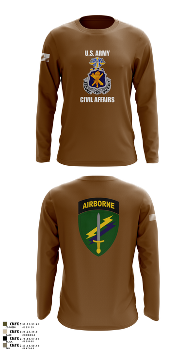 Civil Affairs Schoolhouse 5293701 Long Sleeve Performance Shirt 2