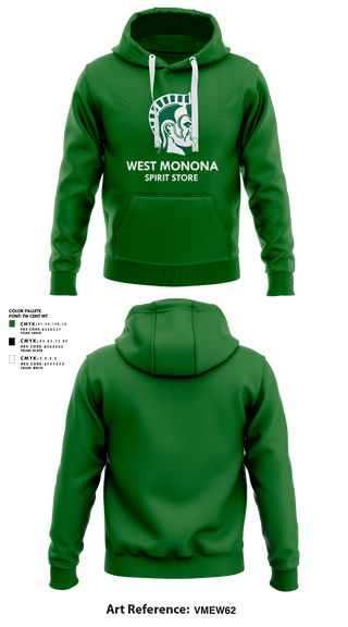 Hoodie, West Monona High School, Spirit Store, Teamtime, Team time, sublimation, custom sports apparel, team uniforms, spirit wear, spiritwear, sports uniforms, custom shirts, team store, custom team store, fundraiser sports, apparel fundraiser