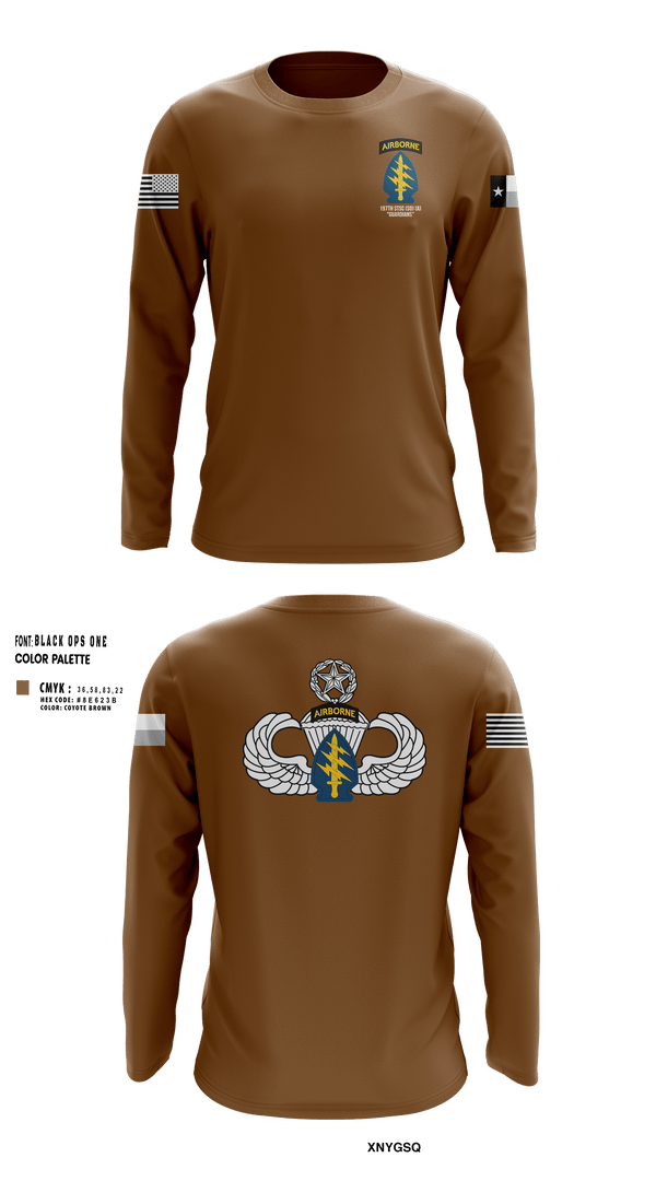 Long Sleeve Performance Shirt, 197th STSC (SO)(A), National Guard, Teamtime, Team time, sublimation, custom sports apparel, team uniforms, spirit wear, spiritwear, sports uniforms, custom shirts, team store, custom team store, fundraiser sports, apparel fundraiser