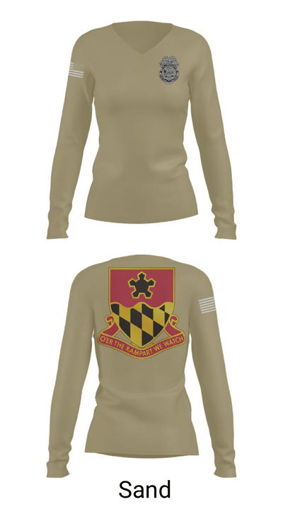 2nd MTB/70th RTI 42557121 Women's Long Sleeve V-neck Shirt - 97