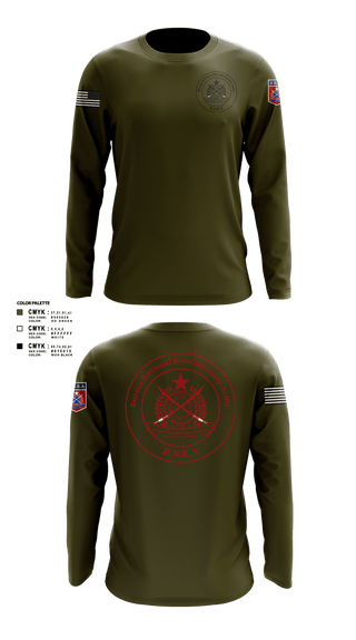 Long Sleeve Performance Shirt, B.N.R.A, Army, Teamtime, Team time, sublimation, custom sports apparel, team uniforms, spirit wear, spiritwear, sports uniforms, custom shirts, team store, custom team store, fundraiser sports, apparel fundraiser