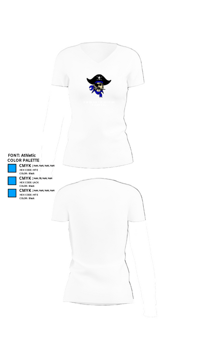 Hankinson Public School Basketball 53290761 Women's Short Sleeve V-neck Shirt - 18