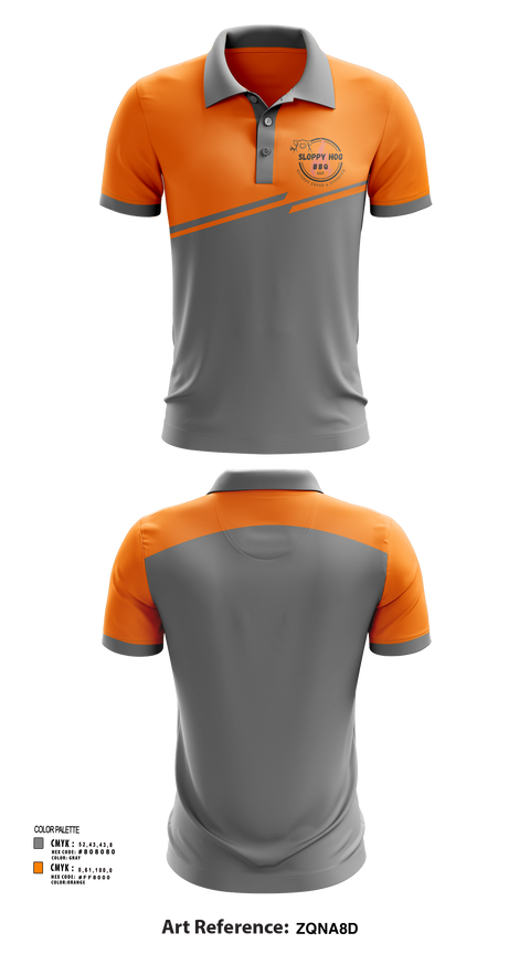 Short Sleeve Performance Polo, Sloppy Hog BBQ, , Teamtime, Team time, sublimation, custom sports apparel, team uniforms, spirit wear, spiritwear, sports uniforms, custom shirts, team store, custom team store, fundraiser sports, apparel fundraiser