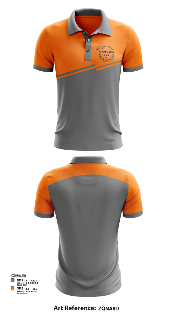 Short Sleeve Performance Polo, Sloppy Hog BBQ, , Teamtime, Team time, sublimation, custom sports apparel, team uniforms, spirit wear, spiritwear, sports uniforms, custom shirts, team store, custom team store, fundraiser sports, apparel fundraiser