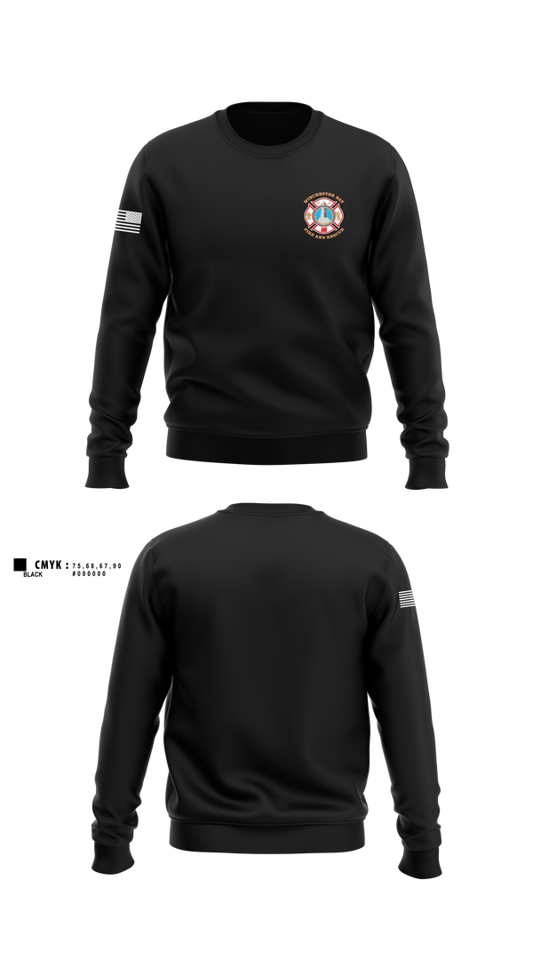 Crew Neck Sweatshirt, Winchester Bay Fire and Rescue, Fire Department, Teamtime, Team time, sublimation, custom sports apparel, team uniforms, spirit wear, spiritwear, sports uniforms, custom shirts, team store, custom team store, fundraiser sports, apparel fundraiser